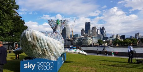 10 Metre Plastic Whale 'Plasticus' Comes to Bow