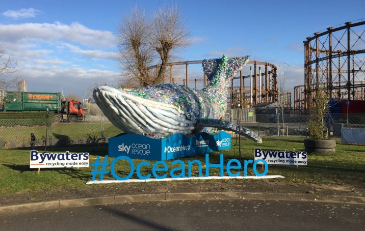 Plasticus the Plastic Whale Returns to Bywaters